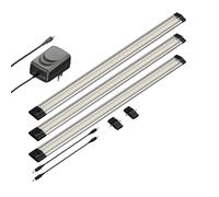 Parlat apparecchio d'illuminazione sottopensile SIRIS, piatto, 50 cm ciascuno, 655 lm ciascuno, bianco, set di 3