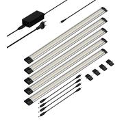 Luce sottopensile a LED SIRIS flat 50cm ciascuno 531lm bianco caldo set di 5