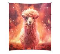 Luce Spaziale Pecore Tenda da Spiaggia Facile da Montare,Parasole per Campeggio con Sacchi di Sabbia,Palette e Picchetti Ideale per Picnic