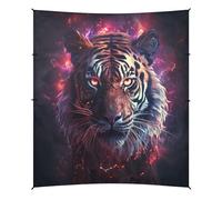 Luce Spaziale Tigre Tenda da Spiaggia Facile da Montare,Parasole per Campeggio con Sacchi di Sabbia,Palette e Picchetti Ideale per Picnic