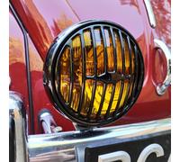 Luce Spot 6" Ambra Nera 12 V Griglia 356 Porsche VW Hella Style AAC366