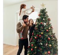 Luce STAR Cinque Punti Puntale Stella Dell'albero Di Natale Illuminato