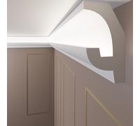 Luce Striscia LED, Listini di Stucco per Illuminazione Indiretta OL-25 Bianco