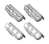 Luce Strobo - 4x Unità Stroboscopica Automobilistica | Lampada Del Faro Solare | Gruppi Per Gli Allarmi Per Allarme Automobilistico Ad Alta Luminosità Per I Segnali Di Costruzione Di Strade Di Sicure