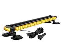 Luce Strobo 54 LED 12/24V 75cm Magnetica Luce Emergneza Avvertenza per Auto Luce Stroboscopica di Emergenza Veicoli di Soccorso