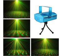 LUCE STROBO DA DISCOTECA FARO LASER EFFETTI LUCI VERDE ROSSA RITMO MUSICA