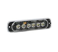 Luce strobo multifunzione a 6 Led, 12/24V - luce bianca