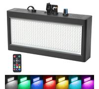 Luce stroboscopica a colori, con 270 LED, con telecomando, per feste con luci lampeggianti