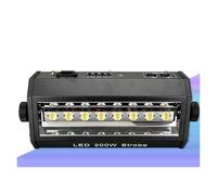 Luce stroboscopica a LED ad alta luminosità, luce stroboscopica a LED da 200 W, 8 pezzi, RGB 3 in 1/bianco, controllo DMX 512 for KTV, discoteca, night club, feste,Efficienza Energetica(200W RGB)