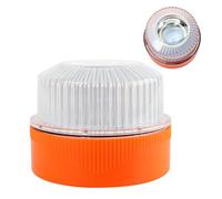 Luce Stroboscopica A LED V16 - Faro Di Emergenza Bianco E Giallo, Luce Lampeggiante Per La Sicurezza Con Batteria E Montaggio Su Base Magnetica - Lampada Di Segnalazione Ad Alta Visibilità Pe