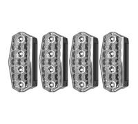 Luce Stroboscopica - Avviso Solare Lightt | Allarme Del Sensore Di Movimento Per Esterni | Guida Per La Sicurezza Notturna Luce Stroboscopica, 4 Pezzi Gruppi Di Apparecchi A LED Di Allarme