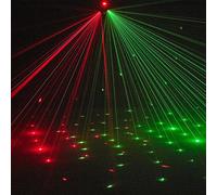 Luce stroboscopica da discoteca con raggio laser rotante a LED da 50 W DMX512, spina UE
