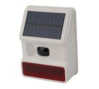 Luce stroboscopica flash solare wireless impermeabile con sirena per sicurezza d