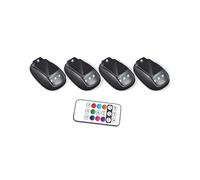 Luce Stroboscopica RGB Solare per Tetto Auto con Telecomando, Luci Interne per Auto Impermeabili, Luci Stroboscopiche LED Wireless A 8 Colori