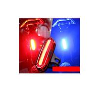 Luce stroboscopica rossa e bianca per bicicletta, luci LED ad alta visibilità ricaricabili tramite USB, 6 modalità versatili per pedalate no