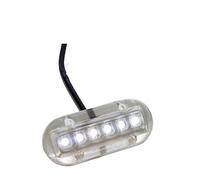 LUCE SUBACQUEA 12V A 6 LED BIANCA ATTACCO A PARETE ACCESSORI BARCA NAUTICA