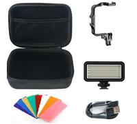 Luce subacquea della macchina fotografica subacquea Luce di riempimento per la macchina fotografica 40 M Lampada di immersione con ricarica 2500mAh Batteria Vlogging Attrezzatura di illuminazione