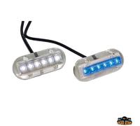 LUCE SUBACQUEA 6 LED LUCE BLU 12 V BARCA GOMMONE YACHT VELA TREM