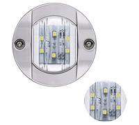 Luce subacquea Luci for barche marine 12V Luce di poppa rotonda a LED in plastica ABS IP67 Lampada di coda a LED impermeabile Accessori for yacht, 1 pz Luci dello stagno ( Color : Warm White , Size :