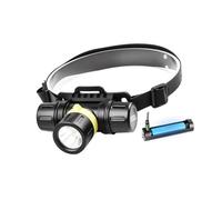 Luce subacquea montata sulla testa con corpo in alluminio, cinghia regolabile per la testa e fascio focalizzato per avventure notturne Subacquea Lampada da snorkeling Lampada da immersione indossata