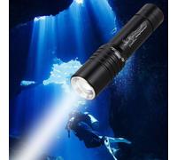 Luce subacquea scube impermeabile con interruttore a spinta coda ideale per chi