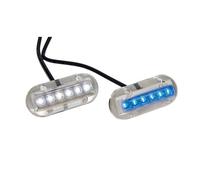 Luce Subacquea TREM a LED inox Blu o Bianca 12/24 volt per barca 6 Elettrico