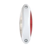 Lampa Luce supplementare a 4 Led bianco/rosso, 9/32V - Scocca bianco
