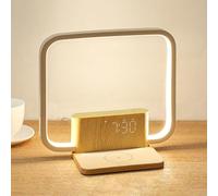 Luce Sveglia per Camera Da Letto con Generatore Di Rumore Bianco, Generatore Di Rumore Bianco, Doppia Sveglia con Simulazione Dell'alba, 3 Livelli Di Luminosità