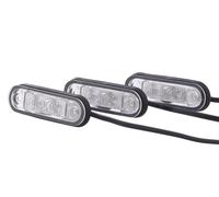 HELLA Luce targa 2KA 959 640-102 – LED 12/24V, montaggio esterno, bianco, cavo 2500 mm