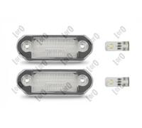 Luce targa bilaterale LED 048-03-905LED ABAKUS per VW SKODA