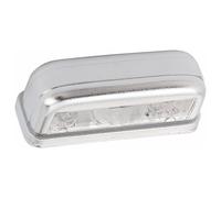 LUCE TARGA CROMATA ALOGENA OMOLOGATA UNIVERSALE MOTO SCOOTER