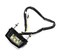 Luce Targa Fanale Illuminazione Lampada Led Universale Moto Nero Omologato