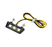 Luce Targa Moto 12V, Luce Targa Moto LED Universale, Impermeabile IP67 con 3 LED SMD Super Luminosi Fanale Posteriore Mini per Motos Scooter Quad Ciclomotori Accessorio Moto Retroilluminazione Bianca