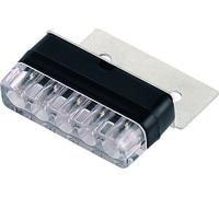 LUCE TARGA MOTO A LED LUCE DA TARGA LENTE TRASPARENTE CAFE RACER OMOLOGATA