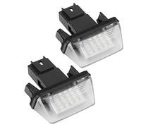 Luce targa per auto auto, 2 pezzi 18 LED luce targa auto sinistra e destra, coppia di luci targa a led sinistra e destra per Citroen C3 2002-2009