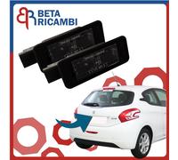 Luce Targa Placchetta Posteriore Per Peugeot 208 I 2008 I 308 II Coppia