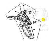 LUCE TARGA POSTERIORE SYM JOYRIDE TCS EURO5+ 300 2026 LJ30W8-IT