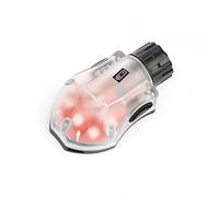Luce Tattica per Casco, con Coperchio di Ricambio per Batteria, Luce di Segnalazione per Esterni, Luce di Sopravvivenza, Luce di Identificazione(Black,Red Light)