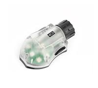 Luce Tattica per Casco, con Coperchio di Ricambio per Batteria, Luce di Segnalazione per Esterni, Luce di Sopravvivenza, Luce di Identificazione(Black,Green Light)