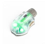 Luce Tattica per Casco, con Coperchio di Ricambio per Batteria, Luce di Segnalazione per Esterni, Luce di Sopravvivenza, Luce di Identificazione(Brown,Green Light)