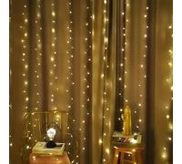 Luce Tenda luminosa con 300 led 3x3 mt pioggia cascata di natale da esterno inte