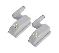 Luce Universale per Cerniera Armadio, a LED, per la casa, Moderna, Bianco Caldo/Freddo, 10 Pezzi