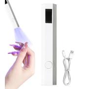 Luce UV a mano per unghie Asciugatore, Display LED, 2 Timer, Portatile, A
