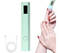 Luce UV a singolo chiodo UV, luce UV a mano per unghie, Penna per display a LED piccola ricaricabile per unghie, Lampada da timer a corda da 2, asciugatrice per colla portatile professionale per le do