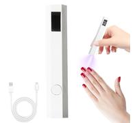 Luce UV Mano - Penna con Penna UV Ricaricabile Piccola, Sterilizzatore UV | Chiodi Luce UV Con Display LED, Asciugatrice Colla Portatile Compatto 2 Timer, Lampada Prof