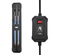 Luce UV per acquario, sterilizzatore per acquario, luce pulita, sterilizzatore a immersione UV, impermeabile, per acquari, con lotta contro le alghe e disinfezione, spina UE (13 W)