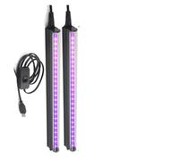 Luce UV per Resina UV Black Light Bar For Room,Cabinet, Holiday Halloween Decorations, Body Paint, Poster,Fluorescent Tapestry,Glow Party, Lamp(C-UV-T5-2pack-black)
