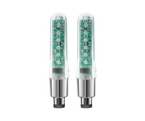 Luce Valvola Della Bicicletta 2 Pezzi Lampade Colorate con Sensore di | Lampada LED Per Ruota Bici Per Donne Uomini Ciclisti Giri Gruppo Campeggio Lunghi Tour Città