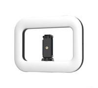 Luce video a LED 3 in 1 con supporto per telefono, luce di riempimento portatile ricaricabile per vlogging selfie in streaming, pannello quadrato, kit di illuminazione per studio fotografico, supporto