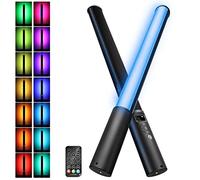 Luce video a LED per fotografia,LUXCEO P400S RGB Light Stick con Schermo LCD,2500K-6500K,1100/2000 lumen,360° Full Color,CRI95+,luminosità regolabile 0-100%,12 effetti per TikTok,YouTube,fotografia